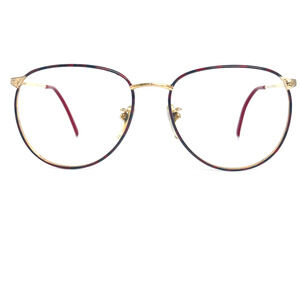 Tura Eyeglasses Frames Full Rim Gold Red Mod 248 DBU H17133